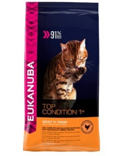 Eukanuba Cat Adult - Kip/Lever - Kattenvoer - 4 kg