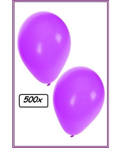 Ballonnen helium 500x paars