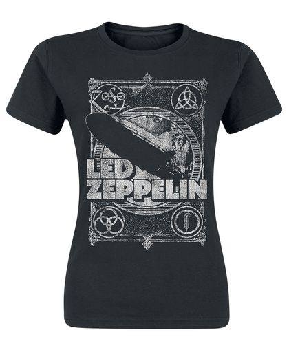 Led Zeppelin Shook Me Girls shirt zwart