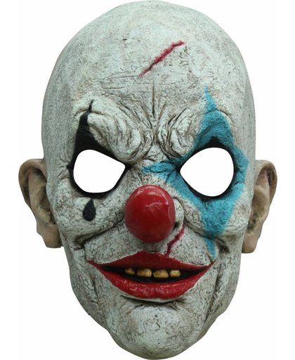 Halloween Masker Clown Traan Deluxe volledig
