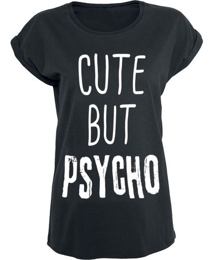 Cute But Psycho Girls shirt zwart