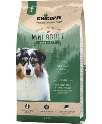 Chicopee CNL Mini Adult Lamb & Rice - Inhoud: 2 kg