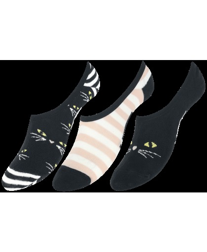 Vans Right Meow Canoodle Sokken zwart-wit-roze