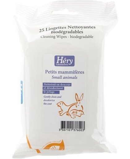 Hery clean wipes kleine dieren 25 st