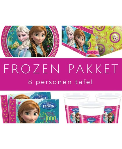 Feestpakket Frozen 8 personen tafeldecoratie