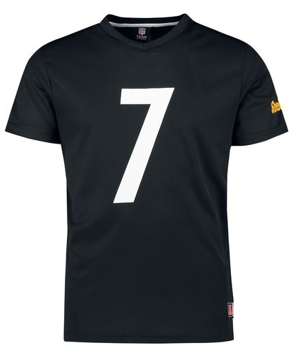 NFL Pittsburgh Steelers 7 Roethlisberger T-shirt zwart
