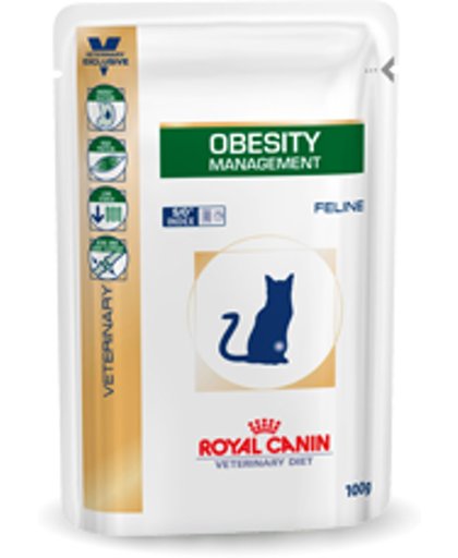 Royal Canin Obesity Management - Kattenvoer - 12 x 100 g