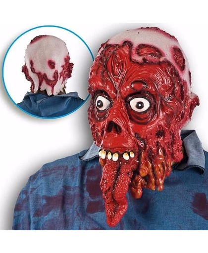 Halloween - Horror bloederig masker met lange tong