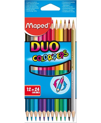 Color'Peps kleurpotlood Duo - in kartonnen doos x 12