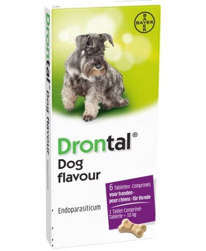 Drontal Dog Tasty Ontworming - Hond - 6 tabletten