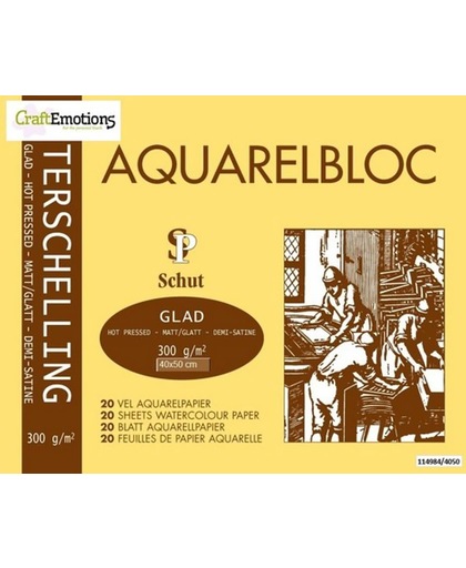 Schut Terschelling Aquarelblok glad 40x50cm 300 gram - 20 sheets.