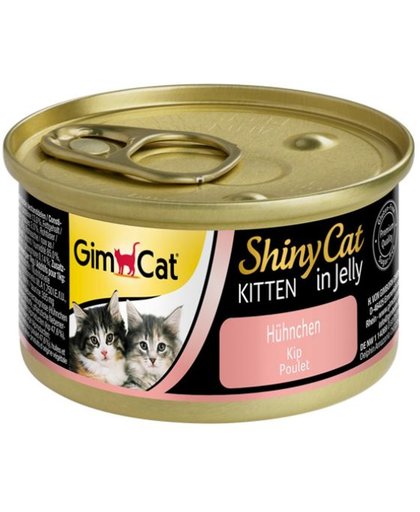 Shinycat Kitten Kip Kattenvoer - 70 gr - 24 stuks