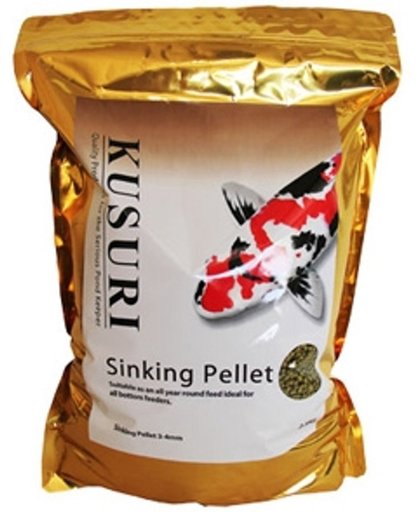 Kusuri Sinking pellet - 2.5 kilo zak - zinkend voer - 4 mm