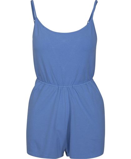 Urban Classics Ladies Short Spaghetti Jumpsuit Overall blauw