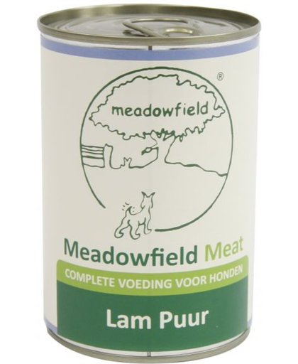 Meadowfield meat blik lam puur hondenvoer 400 gr