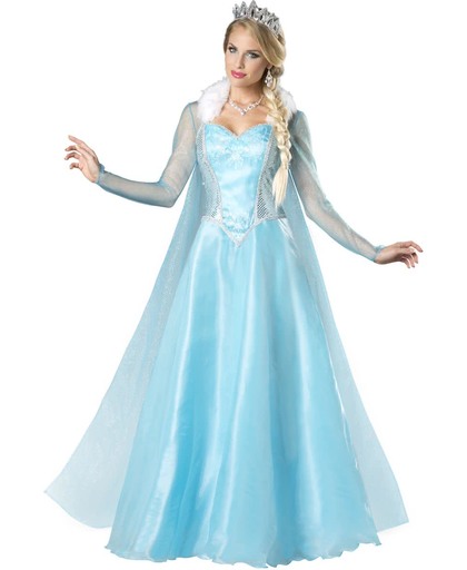 Luxe sneeuwprinses kostuum voor dames  - Verkleedkleding - Large