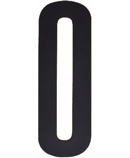 Cijfer sticker 0 zwart 10 cm - klikocijfers / losse plakcijfers