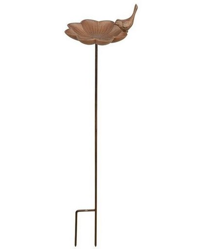 Voederschaal - Vogelvoederhuisje - Bruin - 18 cm x 18 cm x 84 cm - 2 stuks
