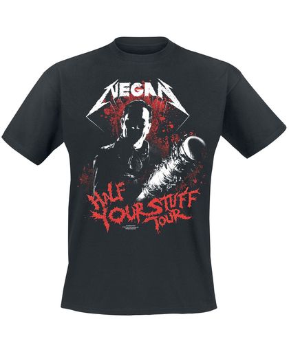 The Walking Dead Negan - Half Your Stuff Tour T-shirt zwart