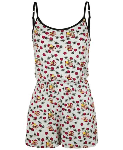 Pussy Deluxe Flowers and Bees Jumpsuit Overall lichtblauw