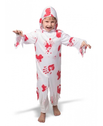 Spook kostuum met bloed voor kinderen 3-5 jaar (s)