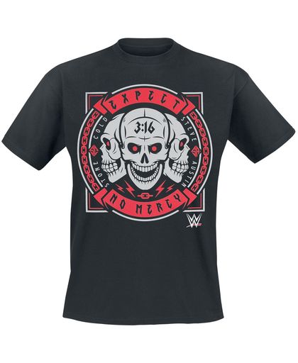 WWE Steve Austin - Expect No Mercy T-shirt zwart