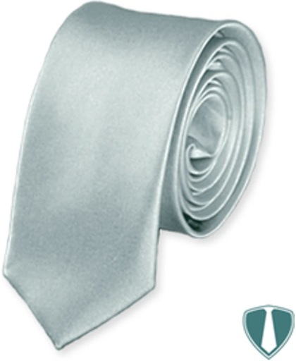 Zilveren stropdas skinny