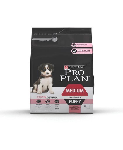 Pro Plan Medium/Puppy - Sensitive Skin Optiderma - Hondenvoer - 3 kg
