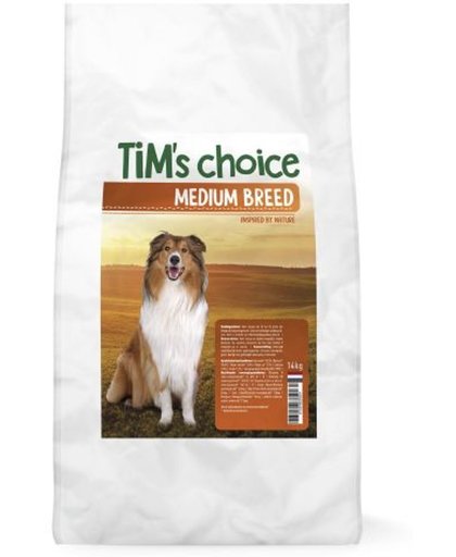 Tim's choice medium breed hondenvoer 14 kg