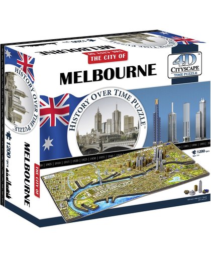 4D Cityscape Melbourne 3D-puzzel