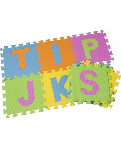 Speelmat - Puzzelmat - Foam letters - Alfabet speelgoed - Foam alfabet - Foam speelmat - 10 letters - 29x29cm - DisQounts