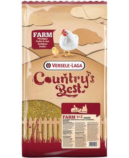Versele-Laga Country`s Best Farm 1&2 Mash Groeikorrel Vlees Kip 5 kg Van 0 Weken