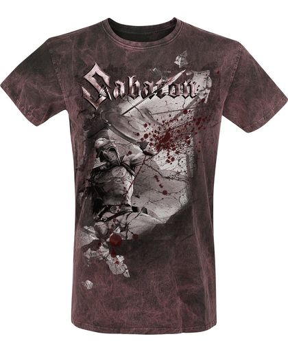 Sabaton Sparta T-shirt grijs-rood
