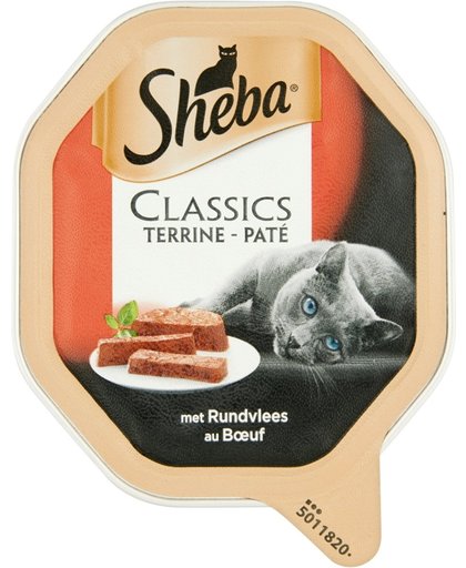 Sheba Classics Pate - Rund - Aluminium Kuipjes - Kattenvoer - 22 x 85 gr