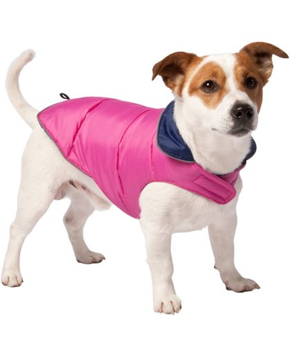 Adori hondenjas omkeerbaar roze/blauw