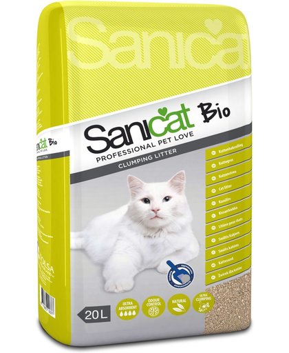 Sanicat Bio Kattenbakvulling 20 l Geel