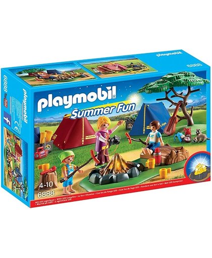 Playmobil Summer Fun: Tentenkamp Met Kampvuur (6888)