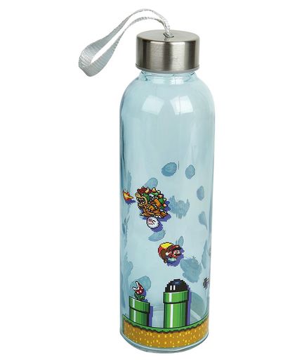Super Mario Level - Wasserflasche Drinkfles meerkleurig