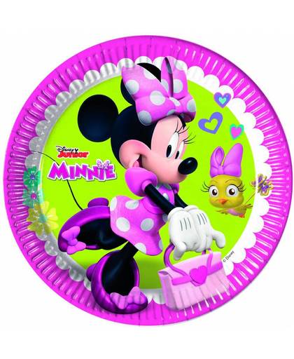 Minnie Mouse Borden Happy 23cm 8 stuks