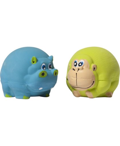 Adori Latex Toy Nijlpaard/Aap Met Pieper 8 cm Assorti