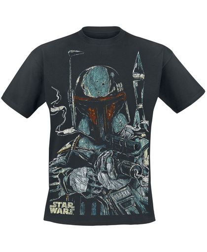 Star Wars Boba Fett T-shirt zwart