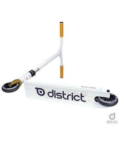 District C-Series C050 Stuntstep in Wit met Goud (2018 model)