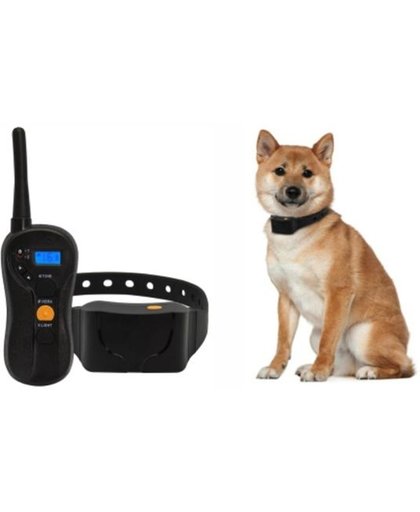 Trainingsband type OHS 998-630 voor 2 (kleine tot grote) honden 600 meter, watervast, 16 levels instelbaar voor trillen en geluid.