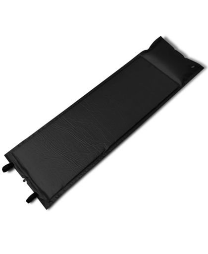 Slaapmat zelfopblazend - zwart - 185 x 55 x 3 cm (enkel)