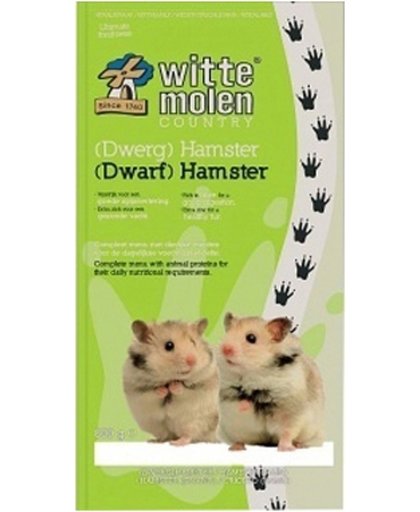 Witte Molen Country Dwerghamster - 2 St à 800 gr - Hamstervoer