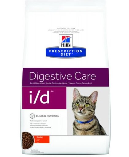 Hill's Prescription Diet Feline I/D Digestive Care - Kip - Kattenvoer - 5 kg