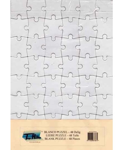 5x Blanco Puzzels - 48 puzzelstukjes - 20 x 30cm