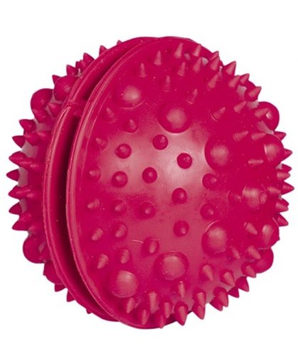 Nobby - Hond - Speelgoed - Bal met spikes - met plek voor snoepjes - Rubber - 7,5 cm