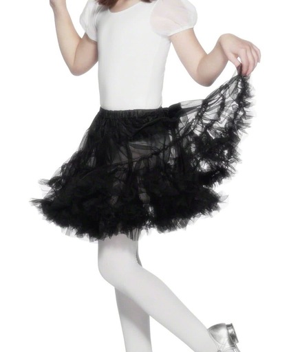 Zwarte Petticoat Kinderpetticoat  | One size