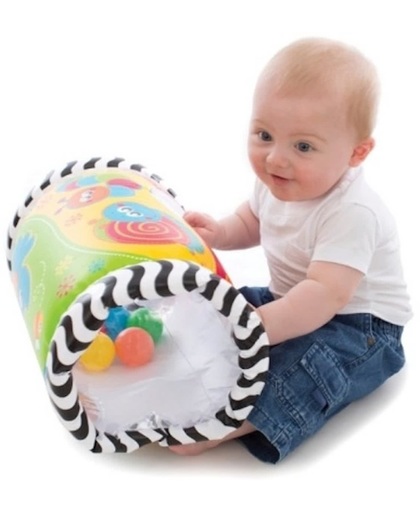 Babyspeelgoed Tumble Jungle Musical Peek in Roller Playgro